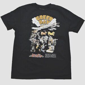 Green Day Mens Dookie Madness Album Graphic Black Shirt New With Tags S-3XL